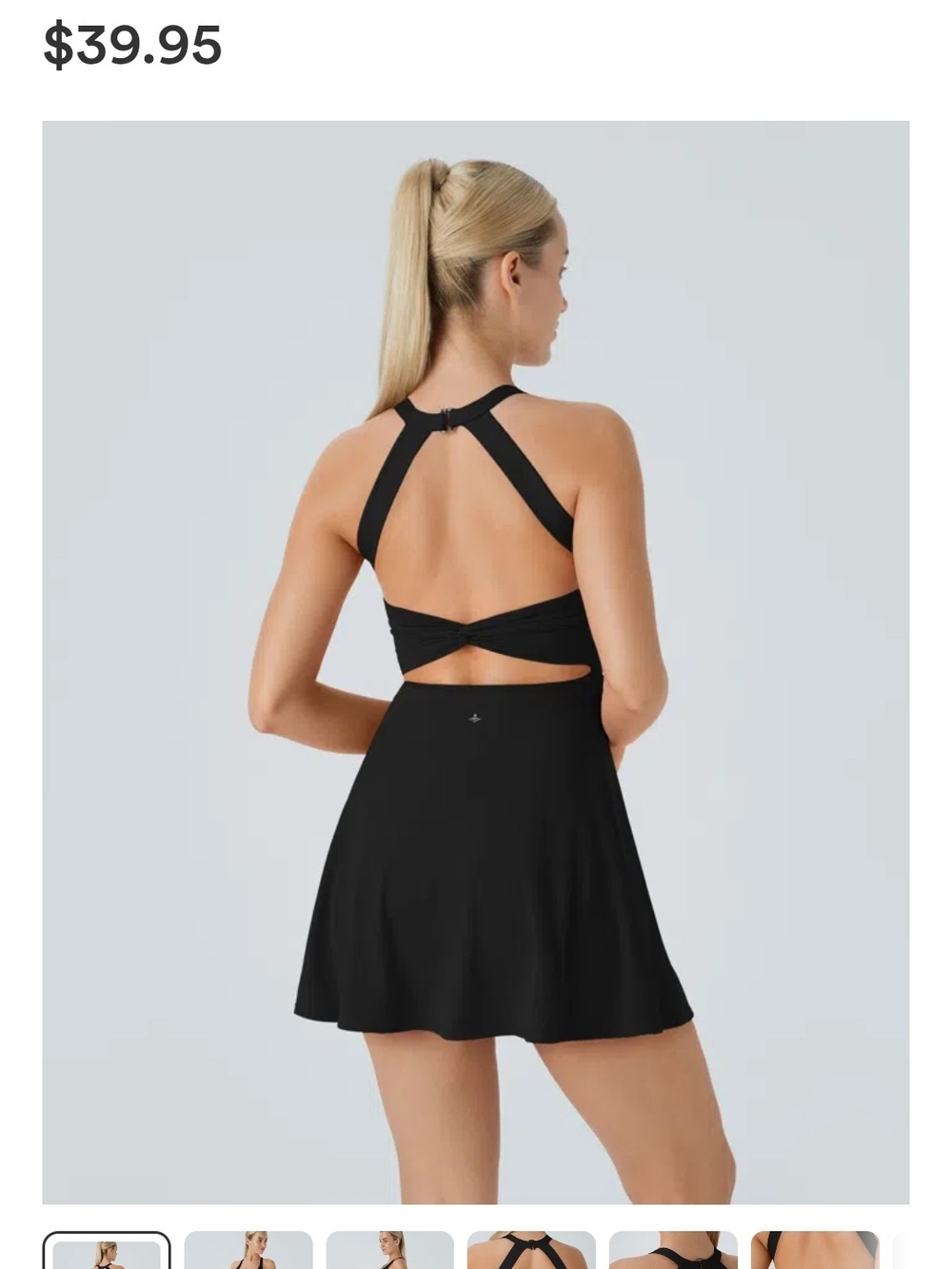 Halara Back Twist Dress